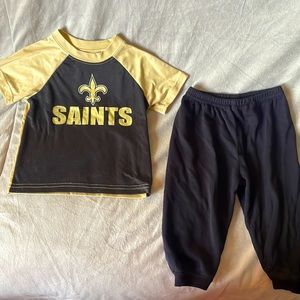 New Orleans Saints bundle (2T black shirt and pants)